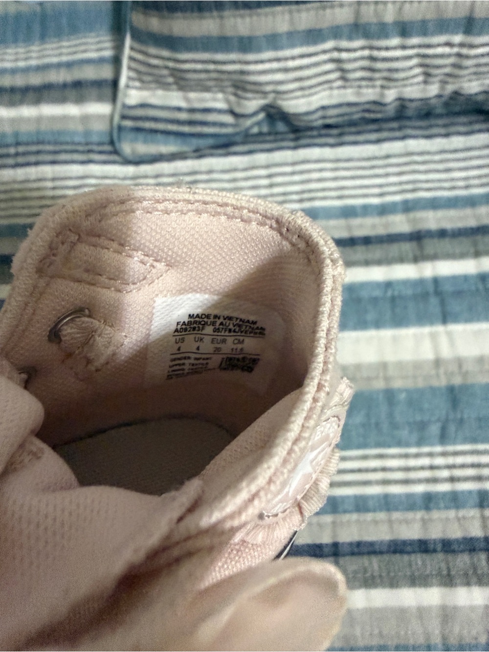 Converse Chuck Taylor AllStar- easy on High Top sneaker Baby/Toddler - Pink Swan - Picture 7 of 7
